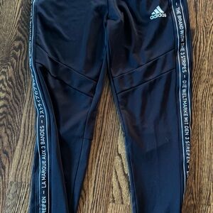 Adidas  Black Joggers with Side Stripe